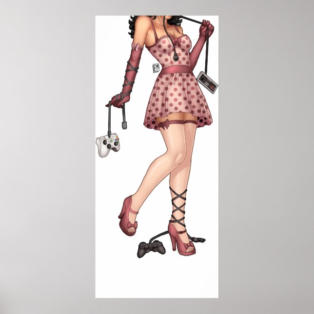 Gamer Girl Poster (Vorne)