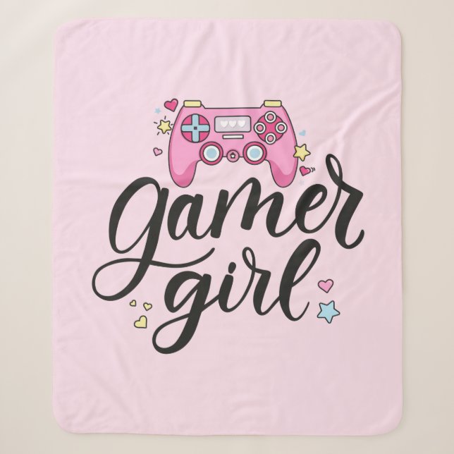 Gamer Girl Sherpadecke (Vorderseite)