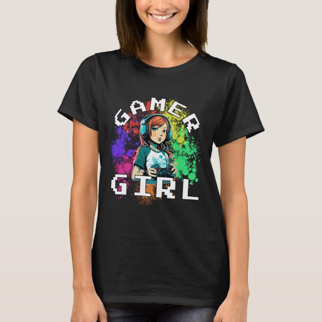 Gamer Girl T - Shirt (Vorderseite)