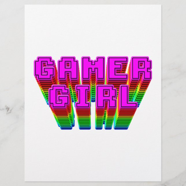 Gamer Girl Text (Vorderseite)