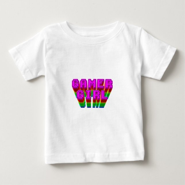 Gamer Girl Text Baby T-shirt (Vorderseite)