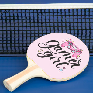 Gamer Girl Tischtennis Schläger