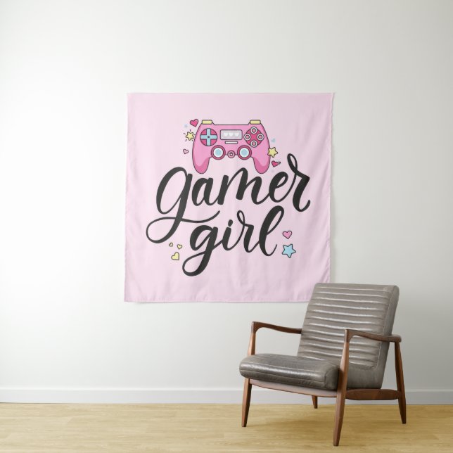 Gamer Girl Wandteppich (Beispiel)