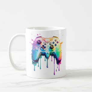 Gamer Grafik Videospiel - Farbiger Videospiel Lieb Kaffeetasse