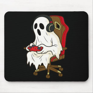 Gamer Halloween Ghost Beängstigend Gaming Video Ga Mousepad