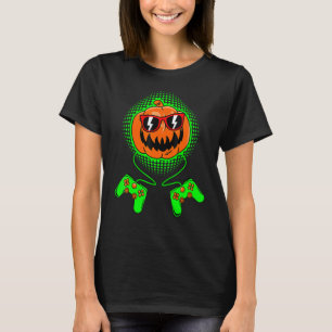 Gamer Halloween Jackolantern Beängstigend Gaming B T-Shirt