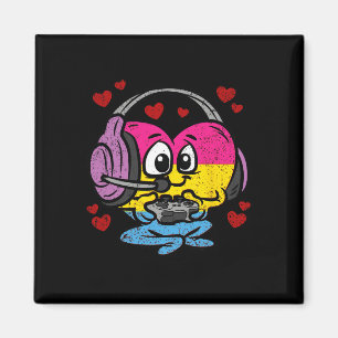 Gamer-Handbuch Herz Stolz Lgbt-q Retro-Gaming-Vide Magnet