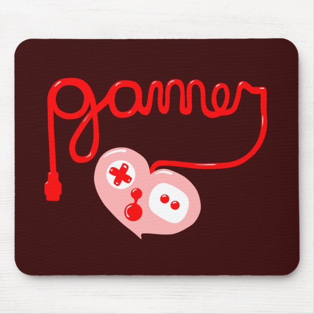 Gamer Heart Mousepad (Vorne)