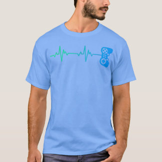 Gamer Heartbeat Cooler Videospielcontroller  T-Shirt