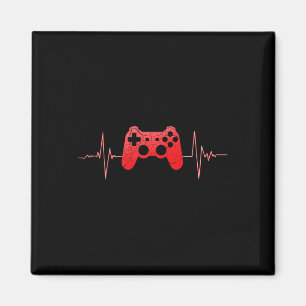 Gamer Heartbeat Puls Video Game Controller Gaming Magnet