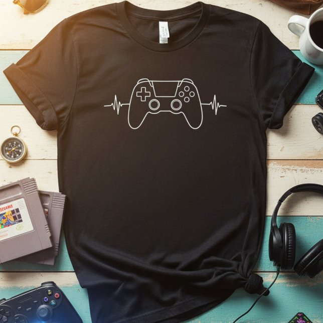 Gamer Heartbeat T-Shirt (Von Creator hochgeladen)