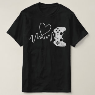Gamer Heartbeat Video Game T-Shirt