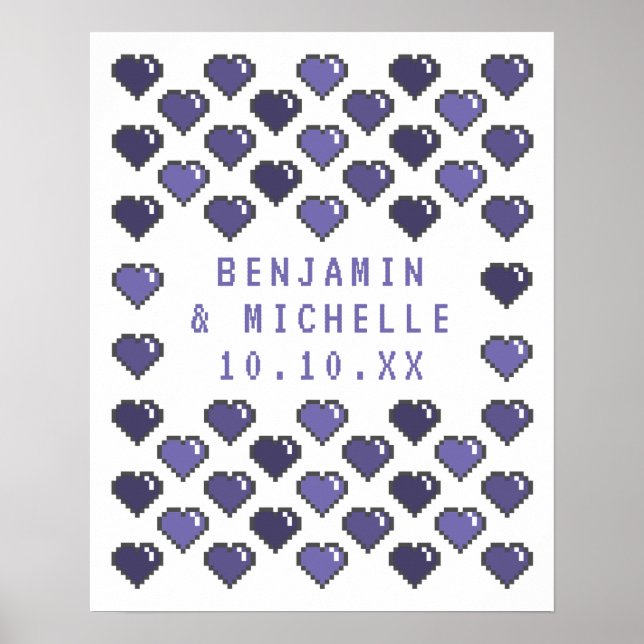 Gamer Hearts - 50 Signature Guest Book Alternative Poster (Vorne)