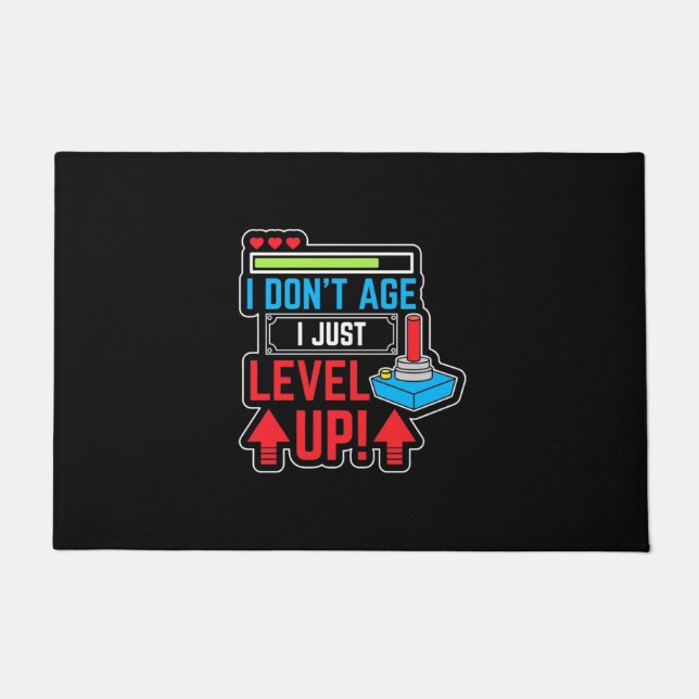 Gamer I Level Up Fußmatte (Vorderseite)