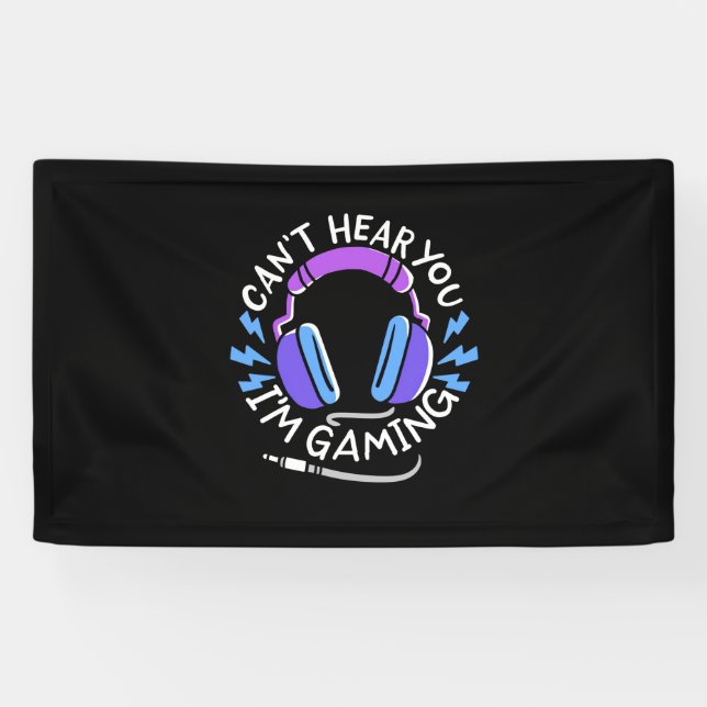 Gamer Ich spiele Banner (Horizontal)