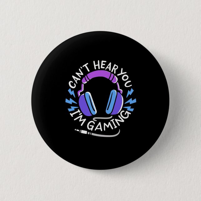Gamer Ich spiele Button (Vorderseite)