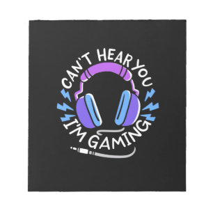 Gamer Ich spiele Notizblock