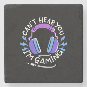 Gamer Ich spiele Steinuntersetzer
