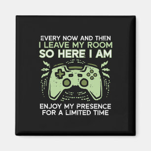 Gamer Ich Verließ mein Zimmer Funny Gaming Men Boy Magnet