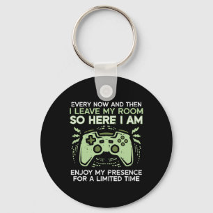 Gamer Ich Verließ mein Zimmer Funny Gaming Men Boy Schlüsselanhänger