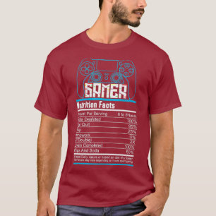 Gamer Ingredients Funny Video Gaming-Geschenk T-Shirt