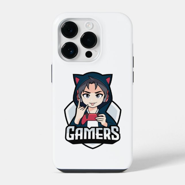 "Gamer" iPhone 14 Pro Hülle (Rückseite)