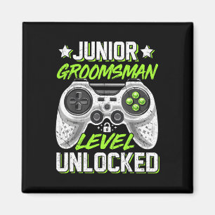 Gamer Junior Trauzeuge Level Unlock Video Gaming Magnet