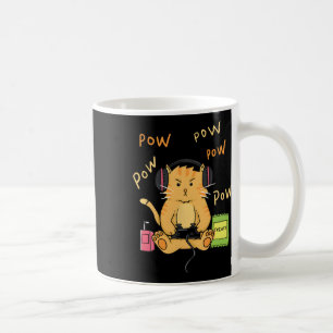 Gamer Katze Niedliche Kitty Kopfhörer Controller L Kaffeetasse