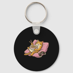 Gamer-Katze Ramen Kawaii Gaming Japanische Frauen  Schlüsselanhänger