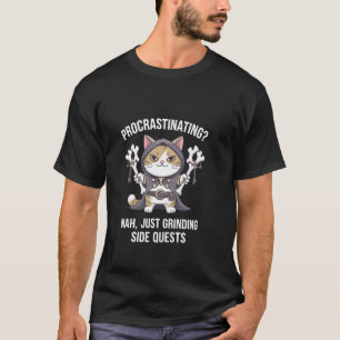 Gamer-Katzen Nebenquest Verschleppend Nerdy Tablet T-Shirt