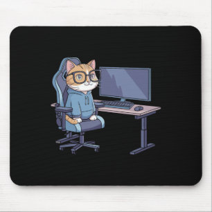 Gamer-Katzen-Squad lustiges Meme 1 Mousepad