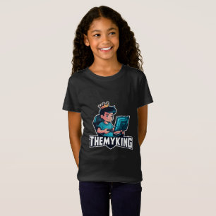 Gamer Kid King Graphic - Jouer T-shirt caricature