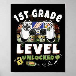 Gamer Kids erster Klasse entspannt zurück in Scho Poster