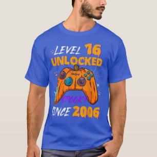 Gamer Level 16 Unverriegelte 16. Geburtstagsspuk s T-Shirt