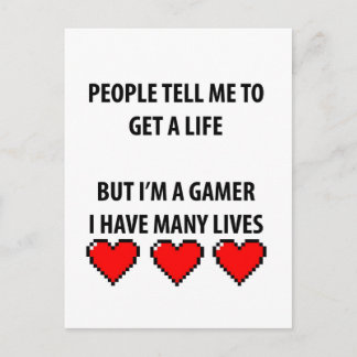 Gamer Lives Postkarte