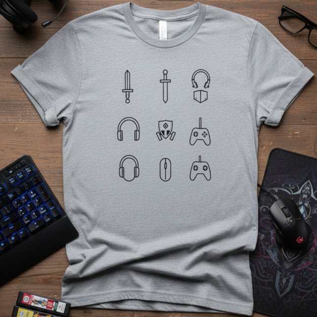 Gamer Loadout Icons T-Shirt (Von Creator hochgeladen)