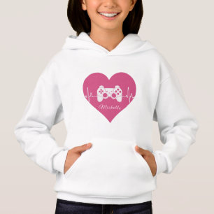 Gamer Love Gaming Pink Heart Joystick Console Jeu