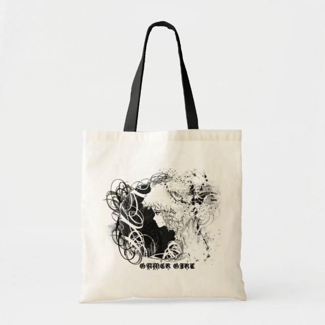 Gamer-Mädchen-Handtasche Tragetasche (Vorne)