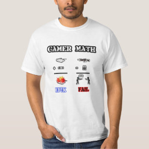 Gamer-Mathe (Front) T-Shirt