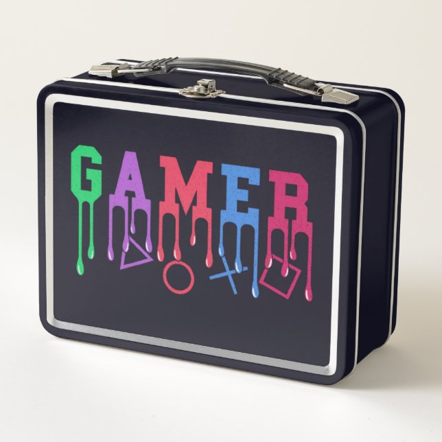 Gamer Metall Brotdose (Vorderseite)
