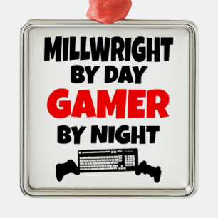 Gamer Millwright Silbernes Ornament