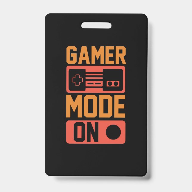 Gamer-Modus eingeschaltet Ausweis (Vorderseite)