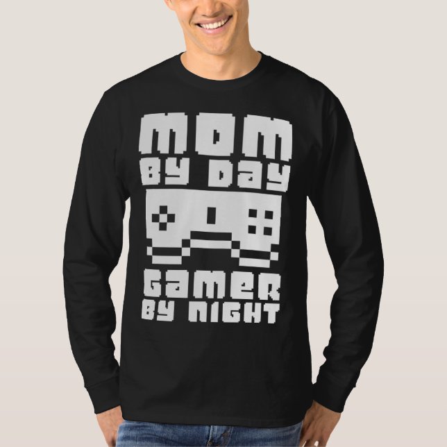 Gamer Mom Motherhood Joystick Controller Video Gam T-Shirt (Vorderseite)