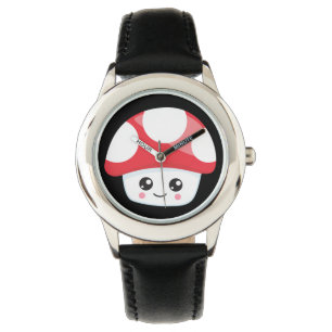 Gamer - Montre en cuir en acier inoxydable