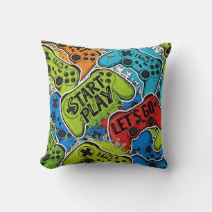 Gamer-Muster Kissen