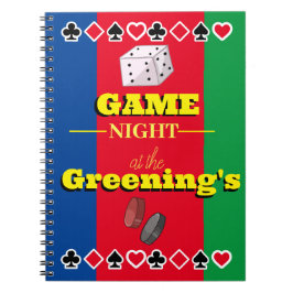 Gamer Notizbuch Familienspiel Nachtrekorder Notizblock
