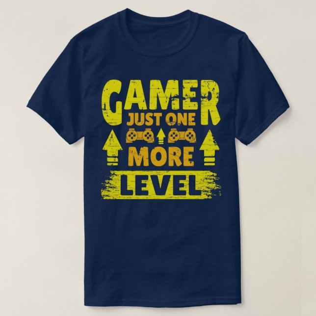 Gamer nur noch eine Stufe T-Shirt (Design vorne)