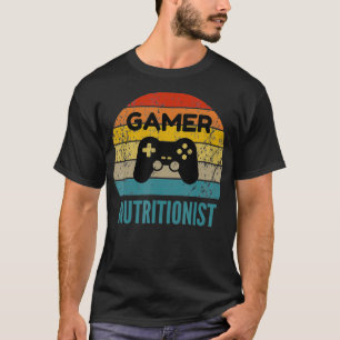 Gamer Nutritionist Vintag 60er 70er Gaming Gift _1 T-Shirt