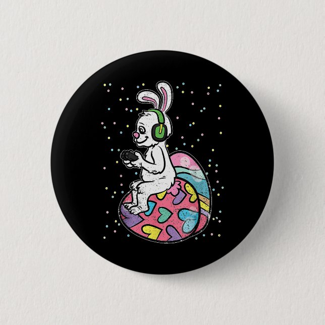 Gamer Oaster Bunny Rabbit Video Game Player mit C Button (Vorderseite)