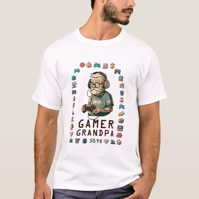 Gamer Opa T - Shirt (Vorderseite)